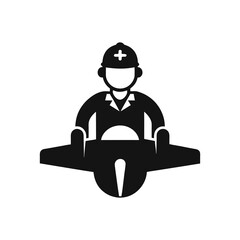 construction worker with helmet and tools