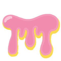 Abstract Doodle Melting Illustration