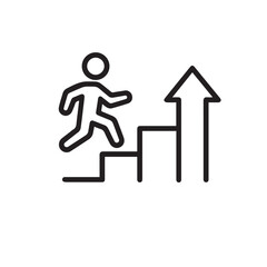 vector illustration of a man running