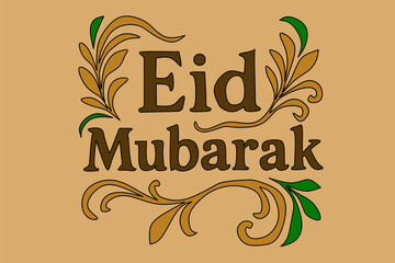 vector illustration of a Eid Mubarak