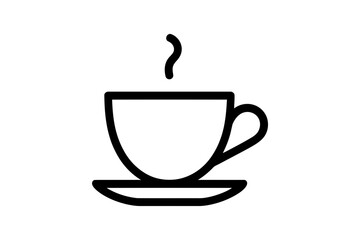 Coffee cup vector icon hot drink beverage design
