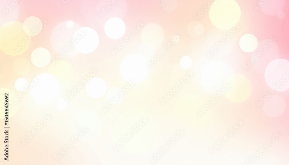 Aufkleber soft light bokeh effect abstract background digital art warm colors close-up visual art
