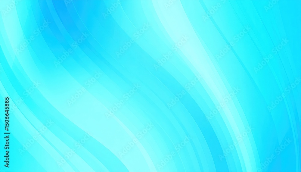 Aufkleber dynamic abstract patterns of soft blue colors digital art modern design fluid style artistic viewpoi