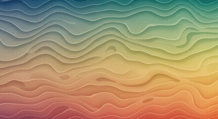 Colorful topography Earths undulating canvas painted in soft gradients and subtle shadows