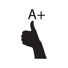 hand showing thumb up