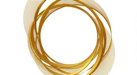 Gilded Vortex Golden ribbons swirl in elegant chaos framing a void