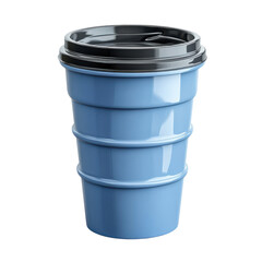 A minimalist s dream a calming pastel blue coffee cup promising a fresh on transparent background