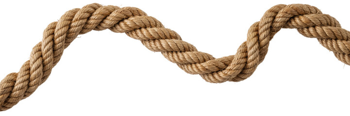 braided rope isolated on white background