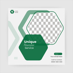 Simple elegant creative unique modern corporate professional company business promotion web ads marketing social media banner post template design. 