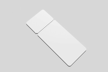 Mockup boarding pass airplane ticket