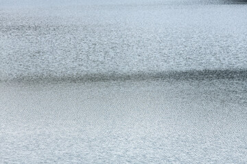 rippled surface of the lake