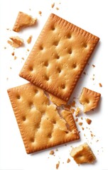 Crispy crackers, broken into pieces