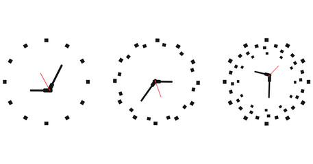 wall clock designed with simple details