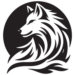 wolf head silhouette