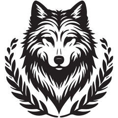 vector illustration of a wolf