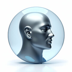 Profile 3D icon isolated on transparent background ideal for UI-based applications and creatives  
