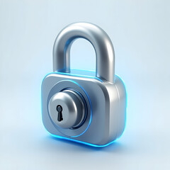 Unlock 3D icon isolated on transparent background ideal for UI and creative applications  
