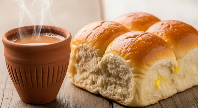 Chai with maska bun