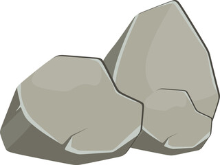 Grey Rocks Illustration