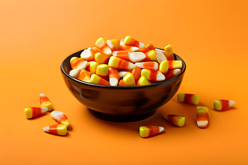 bowl of candy corn