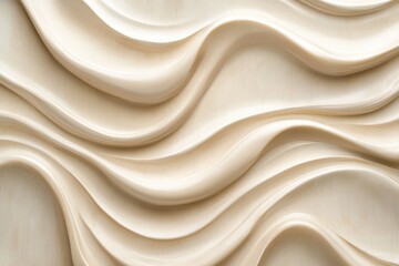 Fototapeta premium Fluid motion design interior space wall art contemporary environment close-up view aesthetic appeal