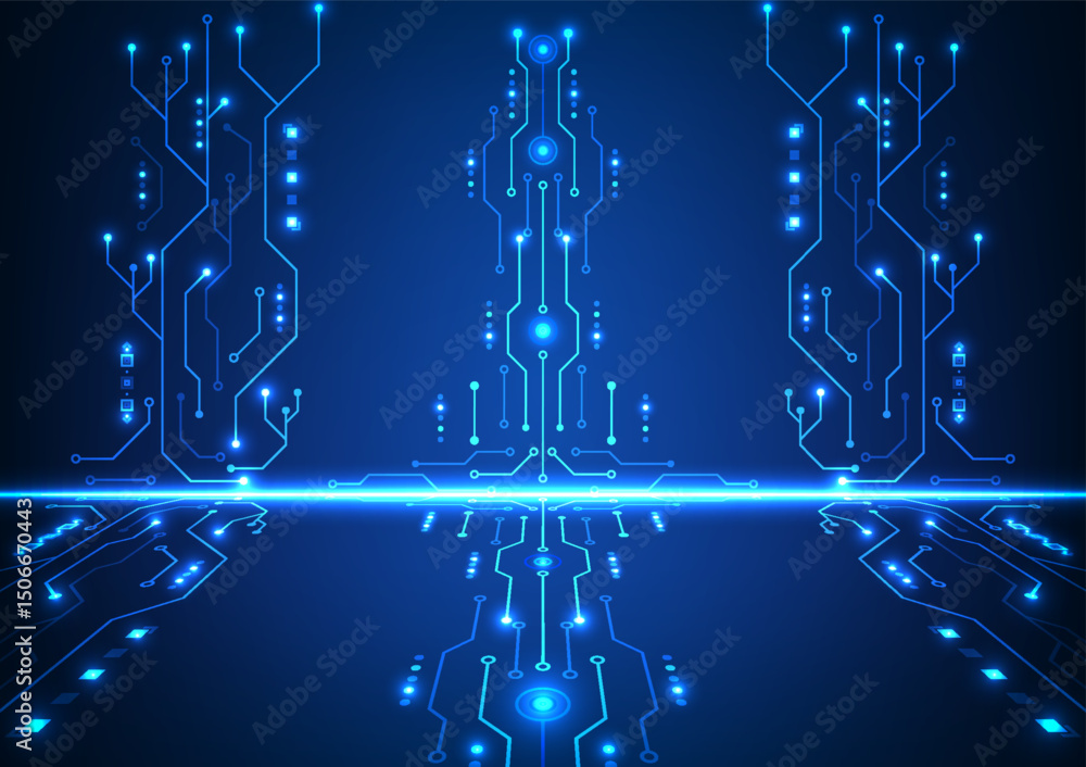 Poster abstract circuit board background. technology future digital network concept. design for futuristic 