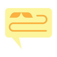 Dad Text Message Vector Flat Icon Design