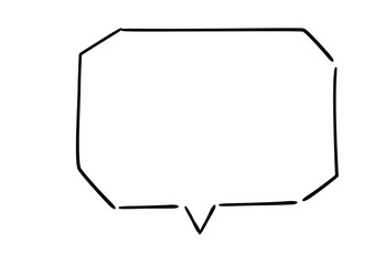 手書き風のふきだし単品