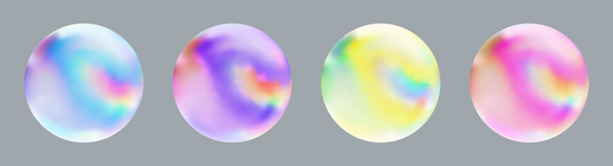 Realistic glossy glass ball.Abstract 3D light bubble with glare.Geometric abstract shape.