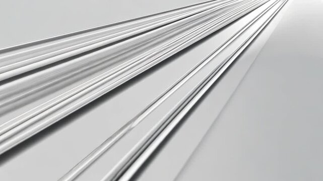 Abstract grayscale image featuring converging, parallel lines creating a dynamic, depth-illusion effect