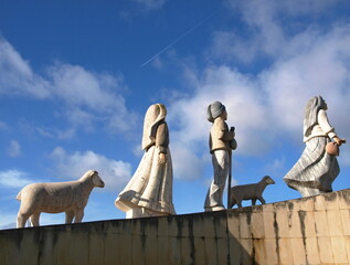 The Shepherd memorial in Fatima refers to the location where the three shepherd children, Lucia,...