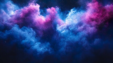 Fototapeta premium Blue and purple gradient background with a large copy space in the center, negative space, blue HD 8k eid wallpaper photographic image
