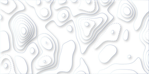 Abstract papercut design. Background of the topographic map. modern wallpaper texture and realistic design used for banner and posters, mountain relief geographic pattern. vector illustration.