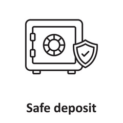 Safe deposit :Vector Icon which can easily modify or edit