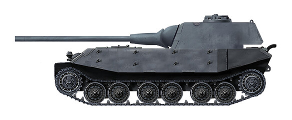 Alternative Tiger 2(P) tank with turret and 8.8cm gun from E-50 tank, which is placed in the stern © Tikros