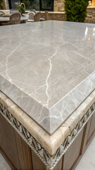 Luxurious Marble Countertop with Ornate Edge Detail