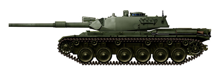 Centurion T-300 (An alternative version of the Centurion tank with a new turret and a 105mm L7 gun) © Tikros