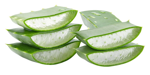 Stacked Aloe Vera Leaves, Isolated on Transparent Background, Plant, Herbal, Nature, Aloe vera, Natural, Medicine