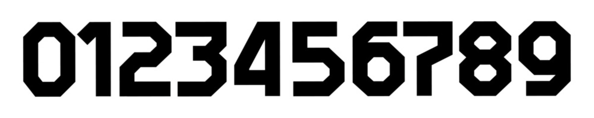 Vector set of number with isolated on white background. sign symbol icon word.