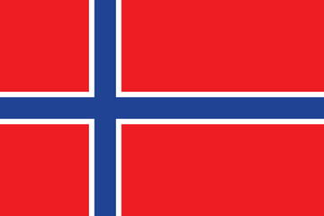 Fototapeta premium Amazing vector illustration of the Norway flag