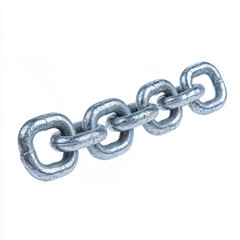 Obraz premium metal chain isolated