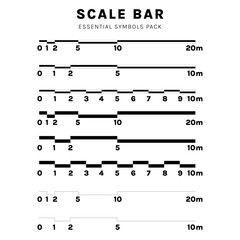 Plakat Vector Architectural Scale Bars