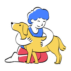 Hand Drawn Pet Veterinary Fill Illustration