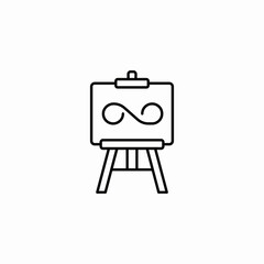 easel painting art icon sign vector
