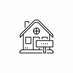 house property billboard icon sign vector