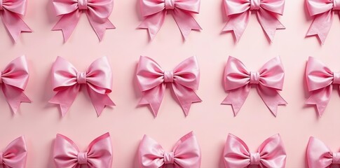 Intricate pink bows, seamless repeat Soft coquette aesthetic , lovely, surface, graphic