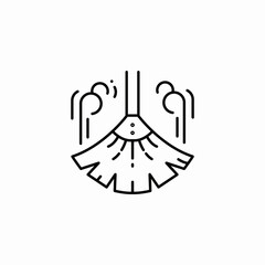 mop cleaning euqipment icon sign vector