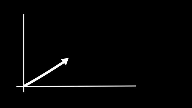 The video is a clean, modern 3D vector illustration symbolizing business growth. It features a professional silhouette of a businessman on the left, paired with a bar chart on the right.