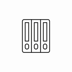 ring binder icon sign vector