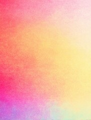 Fototapeta premium White background with a pastel pink, orange, and yellow gradient, grainy texture, simple and minimalist design, ample white space at the top of the frame, watercolor effect, soft blurred edges